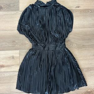 Glam Shiny Black Dress